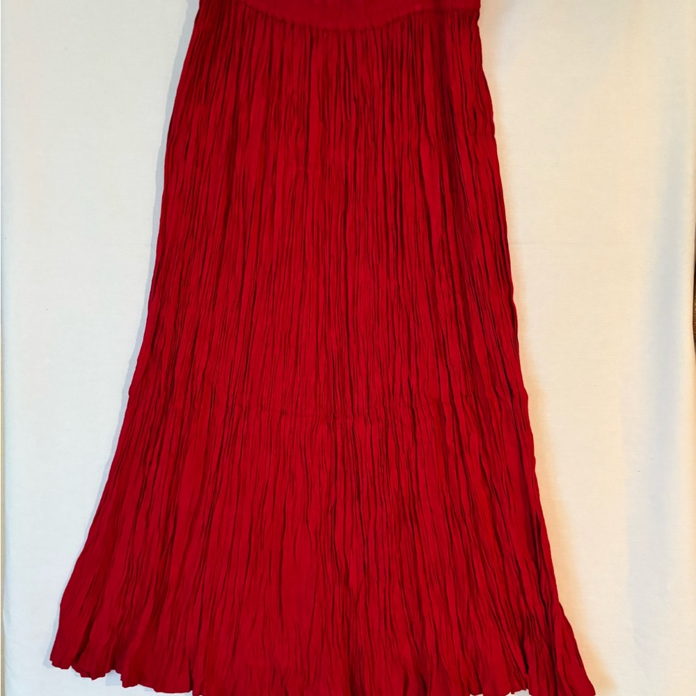 VTG Scarlet Red A-Line Skirt